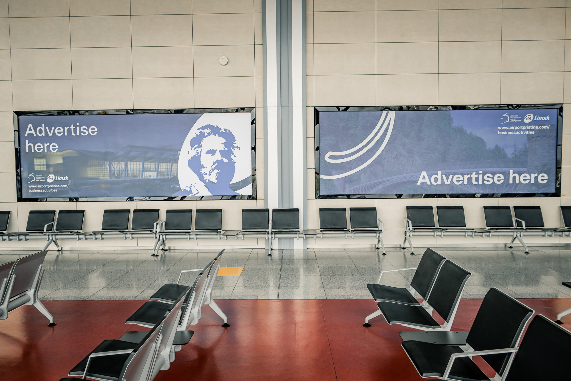 Werbung Flughafen Prishtina - ErisCom DG4